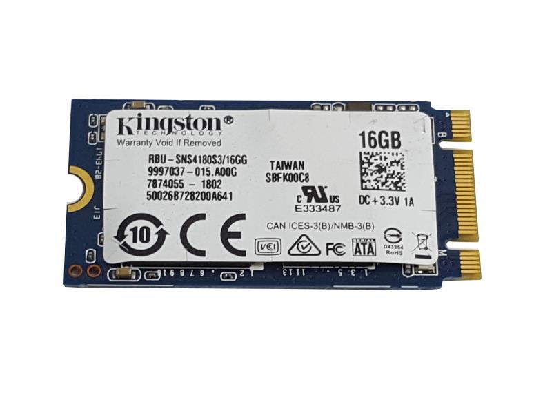 SNS4180S3/16GG Kingston 16GB SATA 6Gbps M.2 2242 Internal Solid State Drive (SSD)