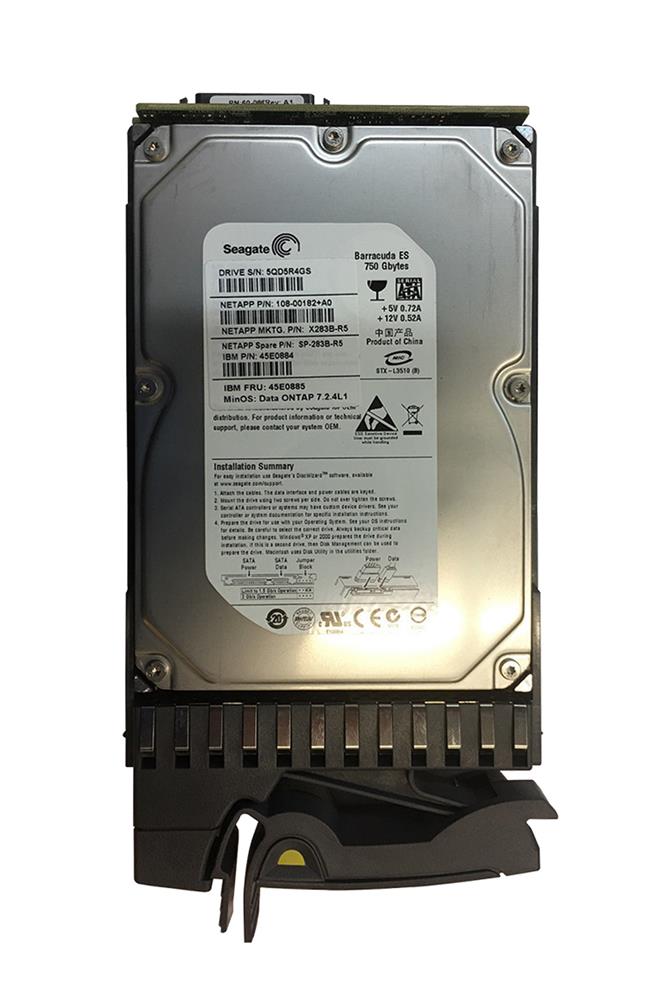 SP-283B-R5 NetApp 750GB 7200RPM SATA 3Gbps 16MB Cache 3.5-inch Internal Hard Drive