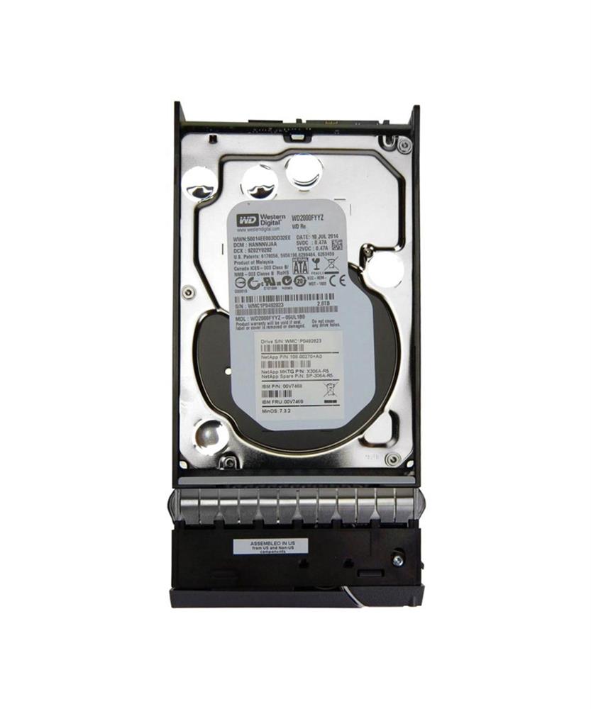 SP-306A-R5-SUB NetApp 2TB 7200RPM SATA 6Gbps 64MB Cache 3.5-inch Internal Hard Drive