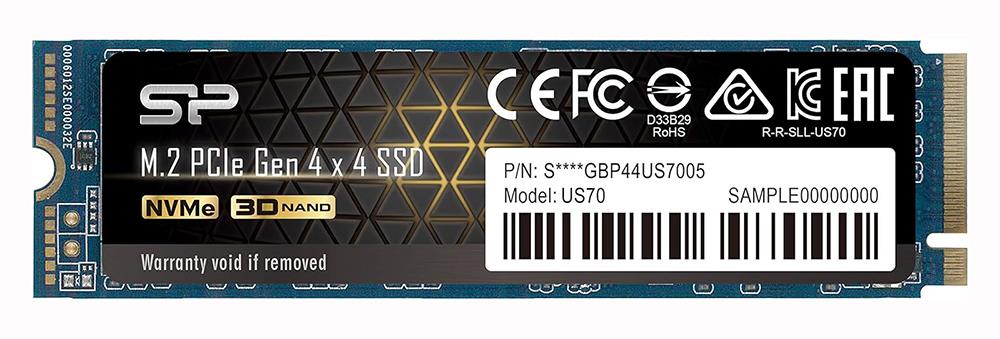 SP01KGBP44US7005 Silicon Power 1TB PCI Express NVMe 4.0 x4 M.2 Solid State Drive (SSD)