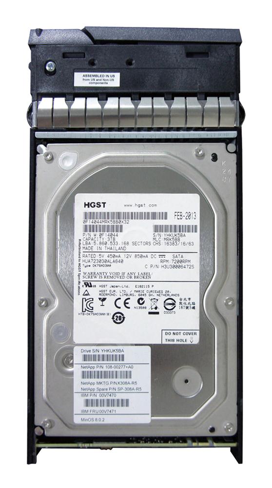 SP308A-R5 NetApp 3TB 7200RPM SATA 6Gbps 64MB Cache 3.5-inch Internal Hard Drive