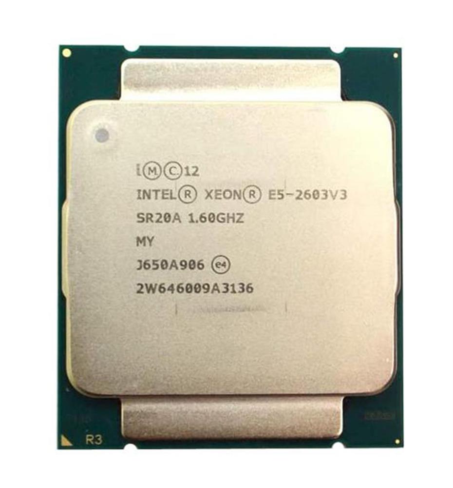 SR20A Intel Xeon E5-2603 v3 6-Core 1.60GHz 6.40GT/s QPI 15MB L3 Cache Socket LGA2011-3 Processor