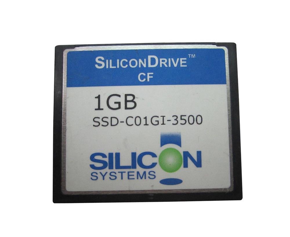 SSD-C01GI-3500 SiliconSystems SiliconDrive 1GB ATA/IDE (PATA) CompactFlash (CF) Type I Internal Solid State Drive (SSD) (Industrial Grade)