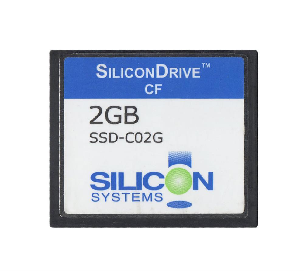 SSD-C02G-3502 SiliconSystems SiliconDrive 2GB ATA/IDE (PATA) CompactFlash (CF) Type I Internal Solid State Drive (SSD)
