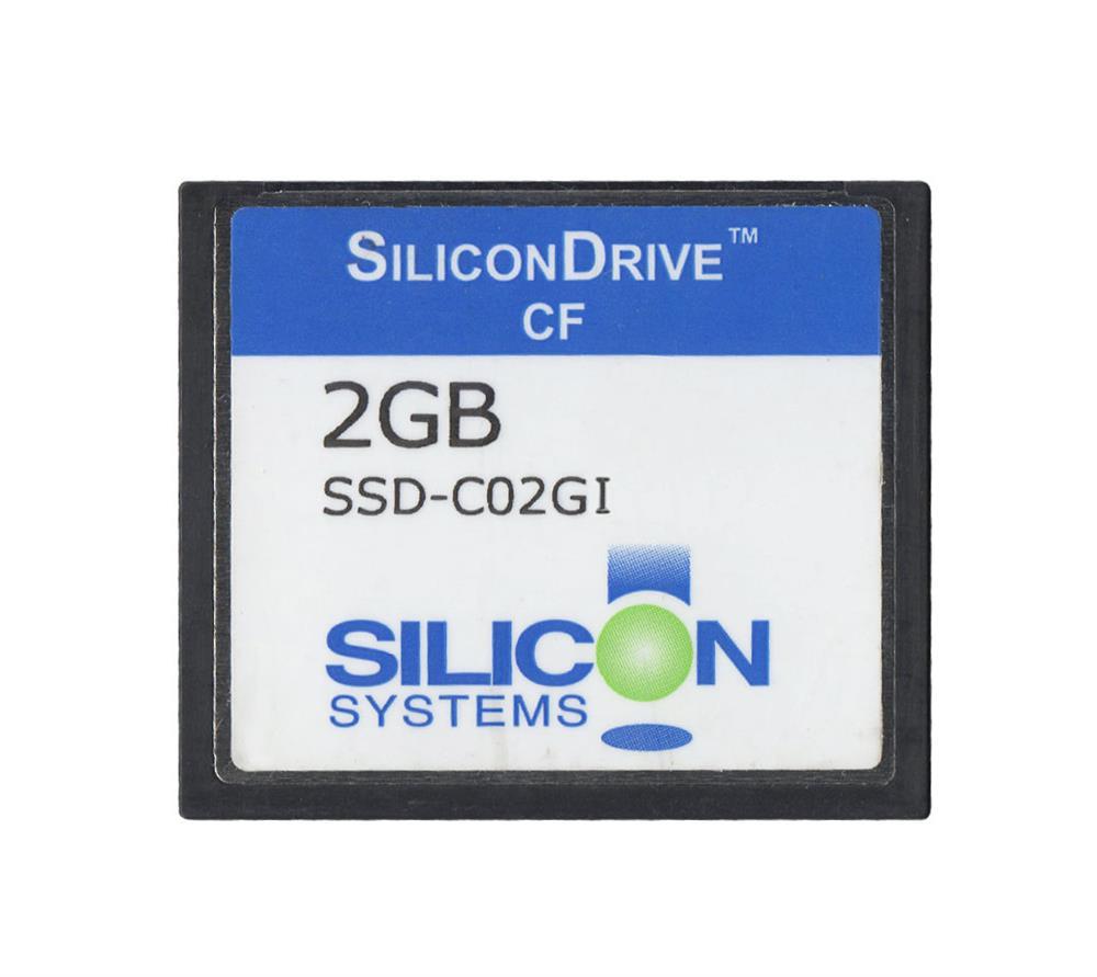 SSD-C02GI-3502 SiliconSystems SiliconDrive 2GB ATA/IDE (PATA) CompactFlash (CF) Type I Internal Solid State Drive (SSD) (Industrial Grade)
