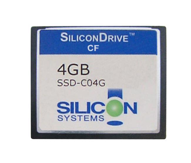 SSD-C04G-3550 SiliconSystems SiliconDrive 4GB ATA/IDE (PATA) CompactFlash (CF) Type I Internal Solid State Drive (SSD)