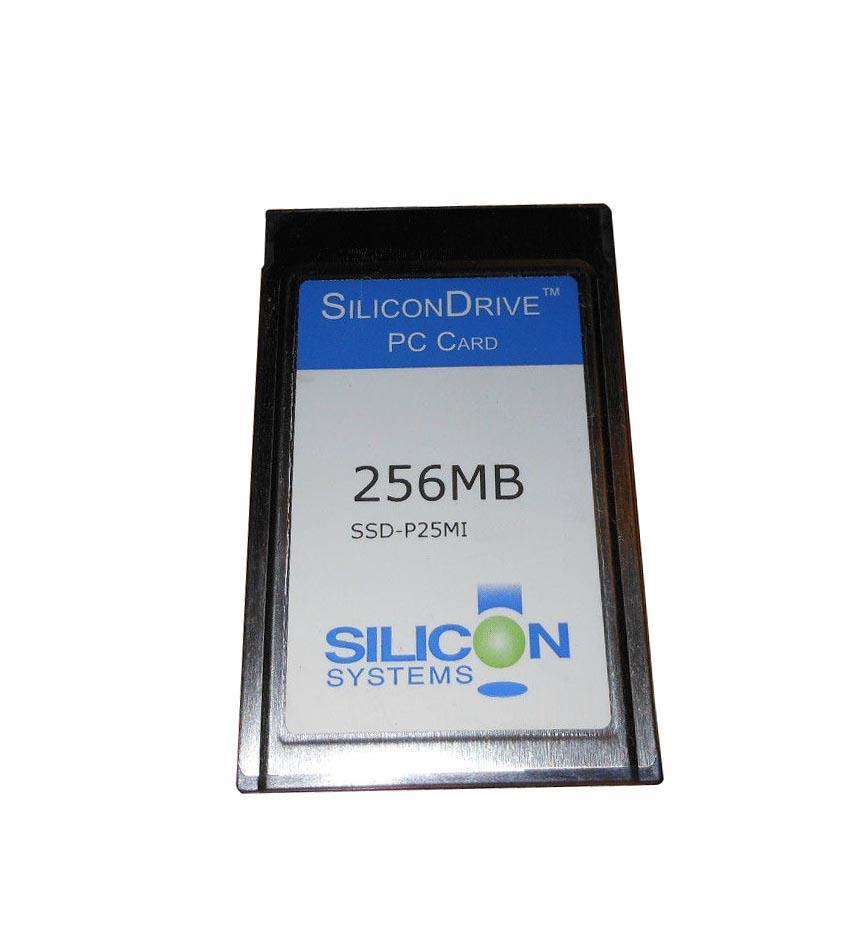 SSD-P25MI-3584 SiliconSystems SiliconDrive 256MB ATA PC Card Type II Internal Solid State Drive (SSD) (Industrial Grade)