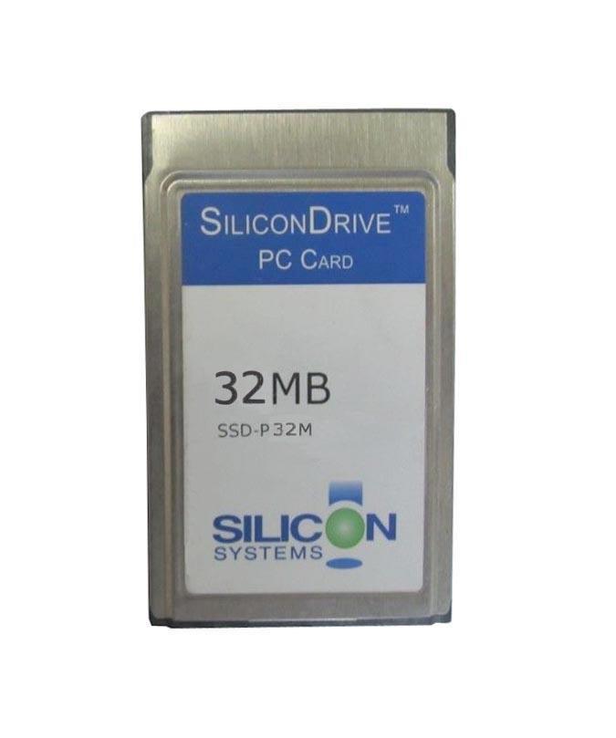 SSD-P32MI-3005 SiliconSystems SiliconDrive 32MB IndustrialRoHS 5/6 Removable PC Card (No DMA No SiSMART)