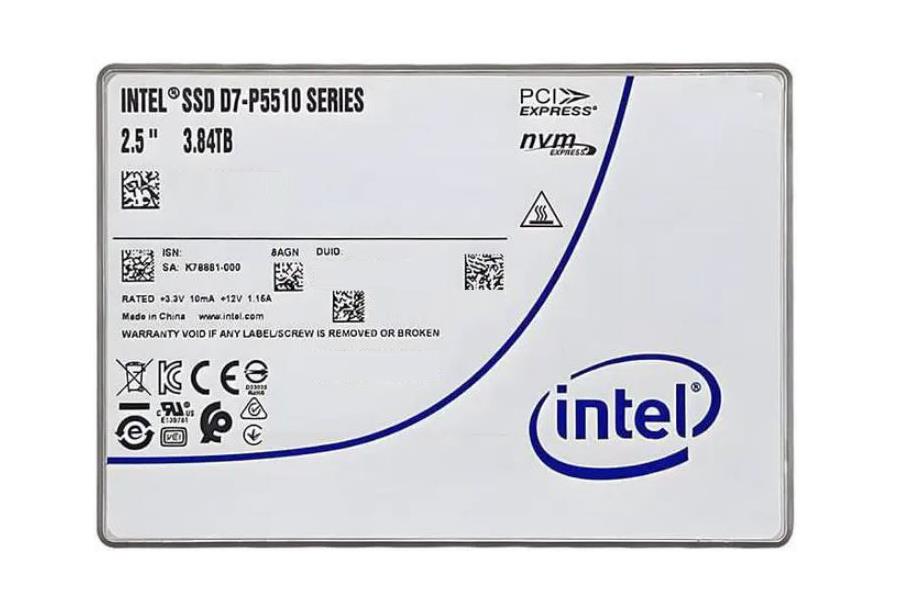 SSDPF2KX038TZO Intel D7-P5510 Series 3.84TB PCI Express NVMe U.2 2.5-inch Internal Solid State Drive (SSD)