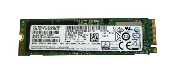SSS0L25108 Samsung 512GB TLC PCI Express NVMe 3.0 x4 M.2 2280 Solid State Drive (SSD)