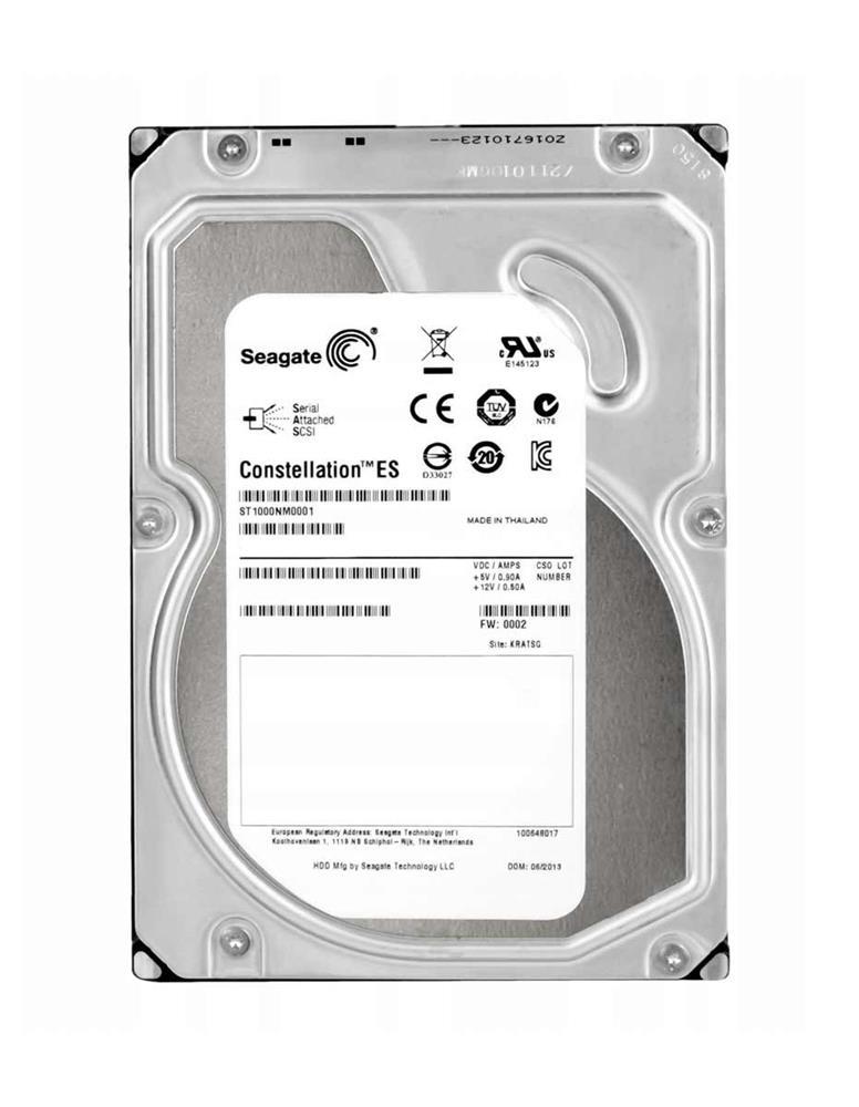 ST1000NM0001-EQL Seagate Constellation ES 1TB 7200RPM SAS 6Gbps 64MB Cache 3.5-inch Internal Hard Drive