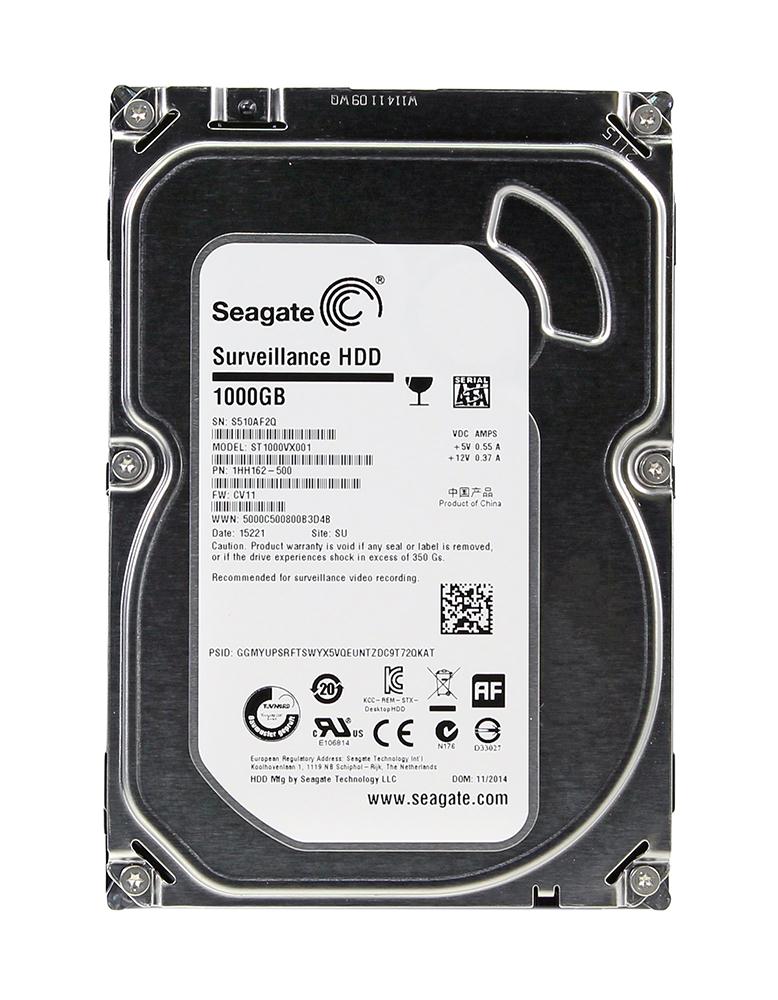 ST1000VX001 Seagate Surveillance 1TB 5900RPM SATA 6Gbps 64MB Cache 3.5-inch Internal Hard Drive