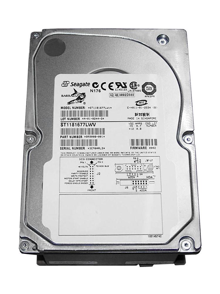 ST1181677LWV Seagate Barracuda 180 181.6GB 7200RPM Ultra-160 SCSI 68-Pin 16MB Cache 3.5-inch Internal Hard Drive