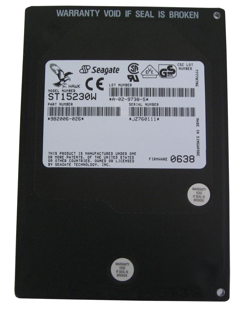 ST15230W Seagate Hawk 4 4.29GB 5400RPM Fast SCSI 50-Pin 512KB Cache 3.5-inch Internal Hard Drive