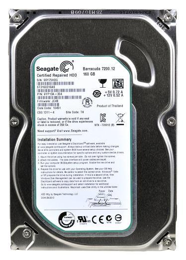 ST3160316AS Seagate Barracuda 160GB 7200RPM SATA 6Gbps 8MB Cache 3.5-inch Internal Hard Drive