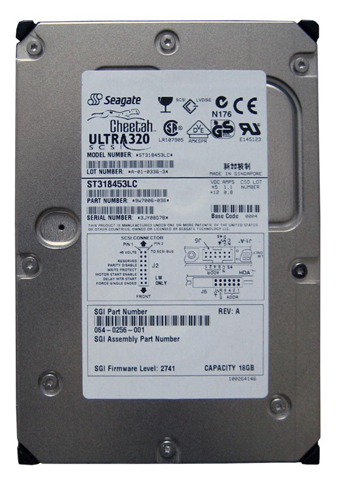 ST318453LC Seagate Cheetah 15K.3 18.4GB 15000RPM Ultra-320 SCSI 80-Pin 8MB Cache 3.5-inch Internal Hard Drive