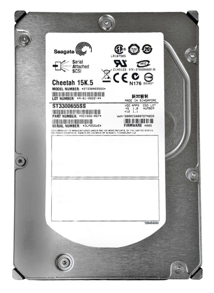 ST3300655SS Seagate Cheetah 15K.5 300GB 15000RPM SAS 3Gbps 16MB Cache 3.5-inch Internal Hard Drive