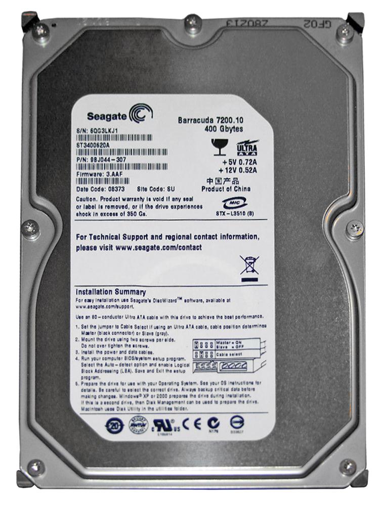 ST3400620A Seagate Barracuda 7200.10 400GB 7200RPM ATA-100 16MB Cache 3.5-inch Internal Hard Drive