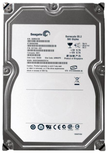 ST3500620SS Seagate Barracuda ES.2 500GB 7200RPM SAS 3Gbps 16MB Cache 3.5-inch Internal Hard Drive