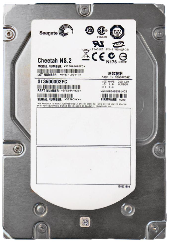 ST3600002FC Seagate Cheetah NS.2 600GB 10000RPM Fibre Channel 4Gbps 16MB Cache 3.5-inch Internal Hard Drive