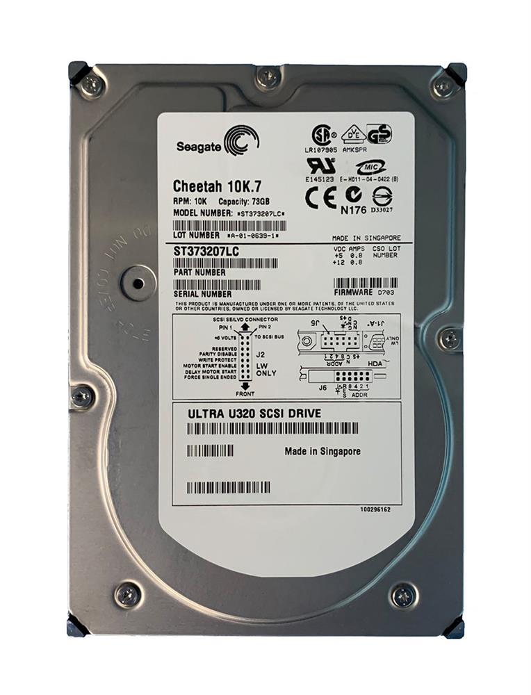 ST373207LC5 Seagate Cheetah 10K.7 73.4GB 10000RPM Ultra-320 SCSI 80-Pin 8MB Cache 3.5-inch Internal Hard Drive