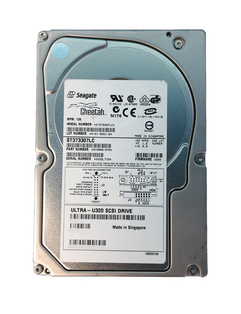 ST373307LCII Seagate Cheetah 10K.6 73.4GB 10000RPM Ultra-320 SCSI 80-Pin 8MB Cache 3.5-inch Internal Hard Drive