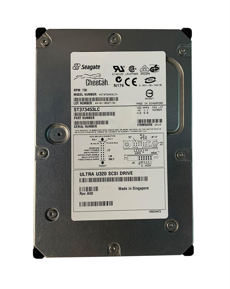 ST373453LCR Seagate Cheetah 15K.3 73.4GB 15000RPM Ultra-320 SCSI 80-Pin 8MB Cache 3.5-inch Internal Hard Drive