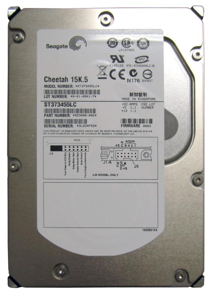 ST373455LC Seagate Cheetah 15K.5 73.4GB 15000RPM Ultra-320 SCSI 80-Pin 16MB Cache 3.5-inch Internal Hard Drive