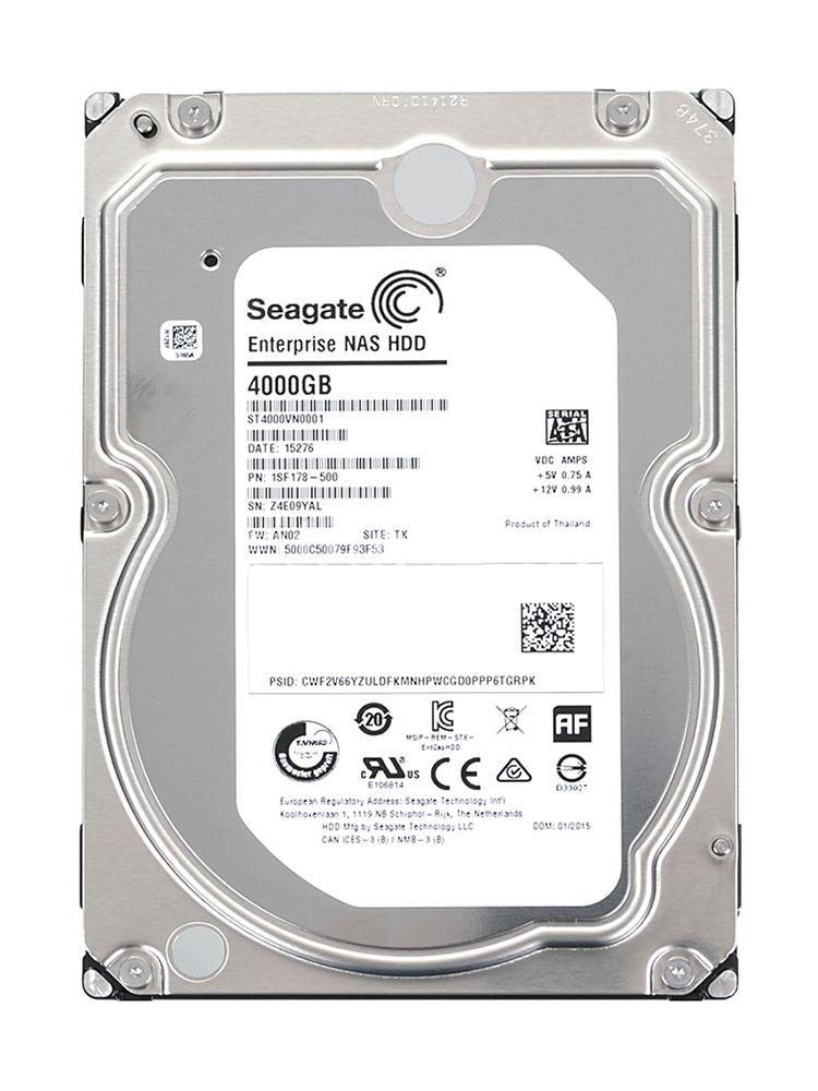 ST4000VN0001 Seagate Enterprise NAS 4TB 7200RPM SATA 6Gbps 128MB Cache 3.5-inch Internal Hard Drive