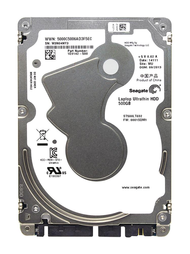 ST500LT032 Seagate Laptop Ultrathin 500GB 5400RPM SATA 6Gbps 16MB Cache 2.5-inch Internal Hard Drive