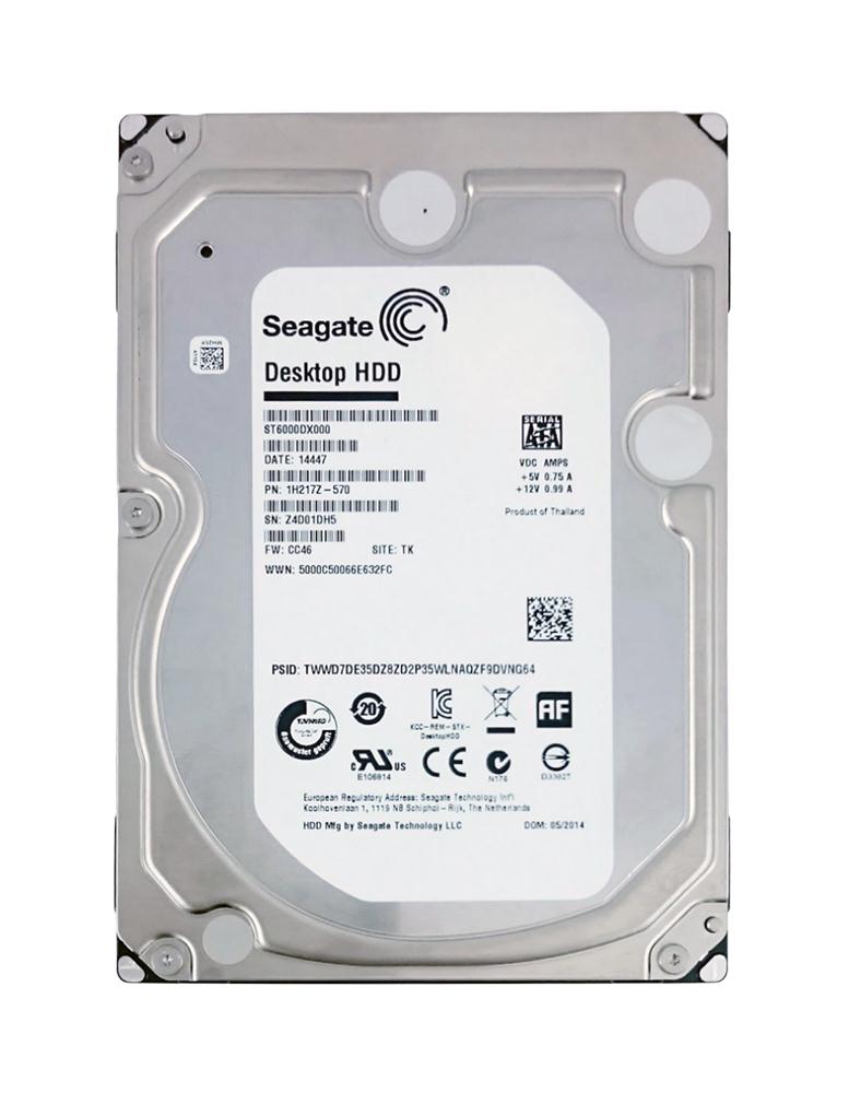 ST6000DX000 Seagate Enterprise 6TB 7200RPM SATA 6Gbps 128MB Cache 3.5-inch Internal Hard Drive