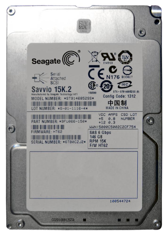 ST9146852SS Seagate Savvio 15K.2 146.8GB 15000RPM SAS 6Gbps 16MB Cache 2.5-inch Internal Hard Drive