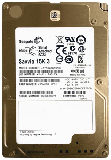 ST9300653SS Seagate Savvio 15K.3 300GB 15000RPM SAS 6Gbps 64MB Cache 2.5-inch Internal Hard Drive