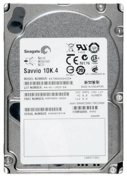 ST9600204SS Seagate Savvio 10K.4 600GB 10000RPM SAS 6Gbps 16MB Cache 2.5-inch Internal Hard Drive