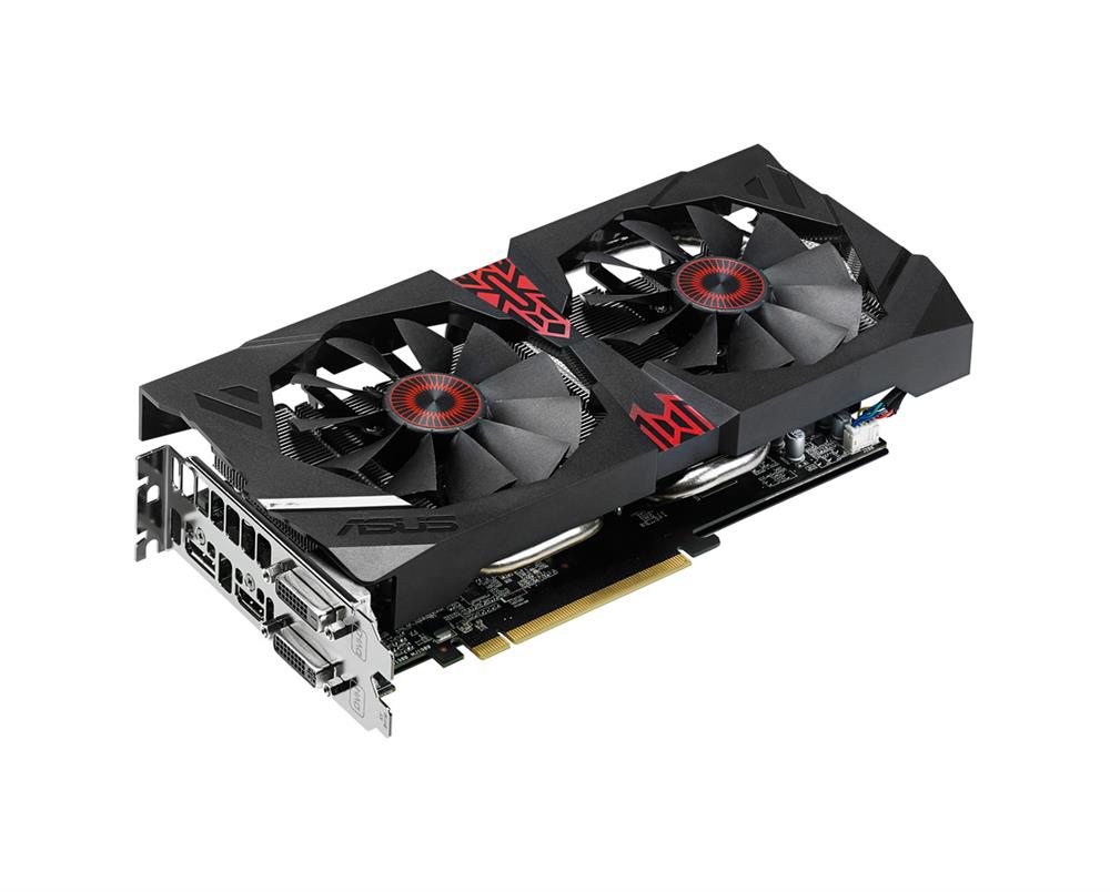 STRIX-R9285-DC20C-2G ASUS Radeon Strix R9 285 2GB DDR5 PCI Express 3.0 2x Dvi/ HDMI/ DisplayPort Video Graphics Card