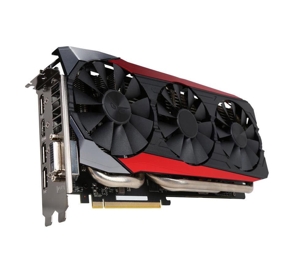 STRIX-R9FURY-DC3-4G ASUS AMD Radeon R9 FURY 4GB High Bandwidth Memory (HBM) 4096-Bit DVI/HDMI/3x DisplayPort PCI Express 3.0 Video Graphics Card