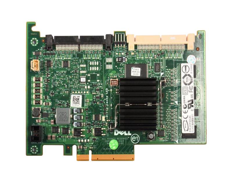 T954J Dell PERC 6/i 256MB Cache Dual Channel SAS 3Gbps PCI Express 1.0 x8 Integrated RAID 0/1/5/6/10/50/60 Controller Card