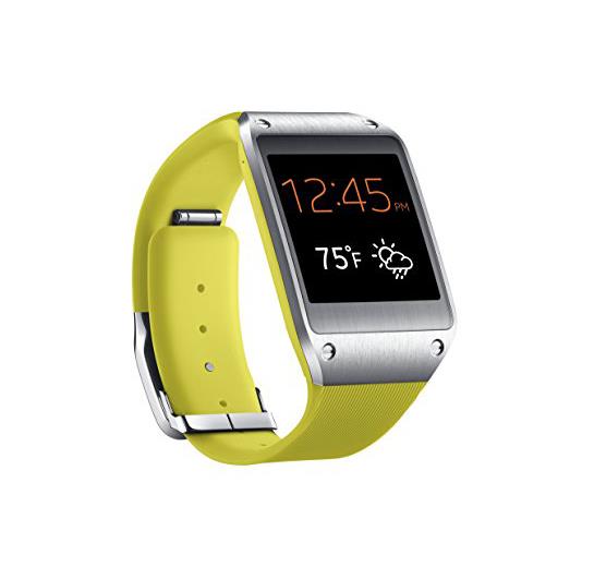 TG0466 Samsung Galaxy Gear Smart Watch Lime Green For The Galaxy Note 3 Auto Lock Find My Device Quick Access Notifications
