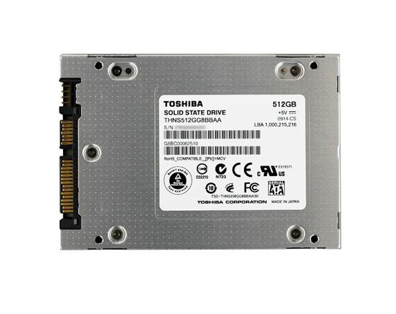 THNS512GG8BBAA Toshiba HG2 Series 512GB MLC SATA 3Gbps 2.5-inch Internal Solid State Drive (SSD)
