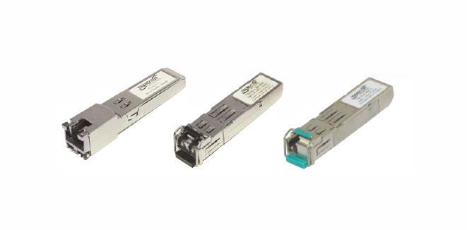 TN-GLC-FE-100BX-DRGD Transition 100Base-BX 1550nm TX/1310nm RX Single-mode Fiber LC Connector 20km/12.4 mi SFP Transceiver Module