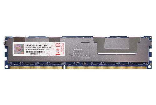 TRV32G36CA9-Z8D V-Color 32GB PC3-10600 DDR3-1333MHz ECC Registered CL9 240-Pin DIMM Quad Rank Memory Module