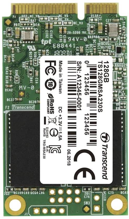 TS128GMSA230S Transcend 230S 128GB SATA 6Gbps mSATA Internal Solid State Drive (SSD)