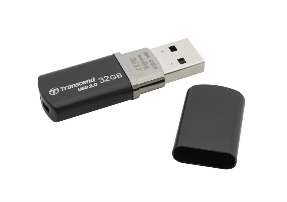 TS32GJF320K Transcend Jetflash 320 32GB USB 2.0 Flash Drive (Black)