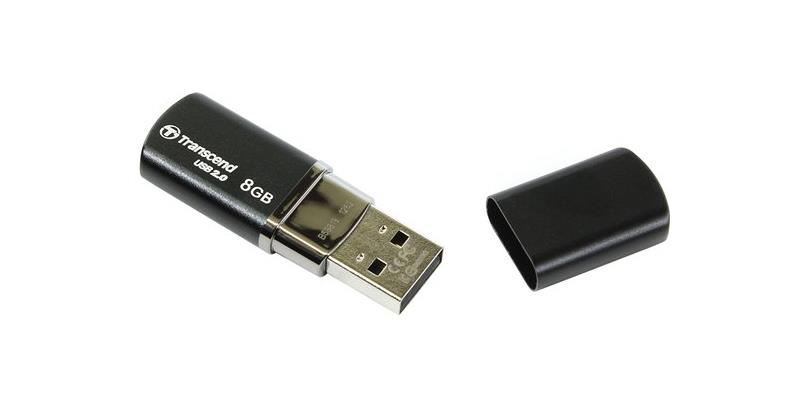 TS8GJF320K Transcend Jetflash 320 8GB USB2.0 Flash Drive (Black )