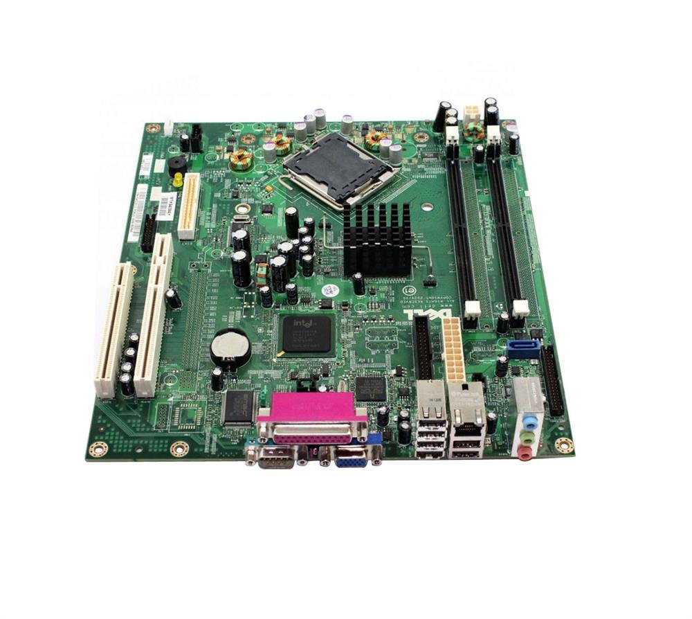UG982 Dell Desktop Motherboard Intel 945G Chipset Socket T LGA-775 4GB DDR2 SDRAM Maximum RAM 533 MHz, 400 MHz Memory Speed Supported DIMM 2 x Memory Slots On-board Video Chipset Intel 6 x USB Ports VGA 2 x SATA Interfaces