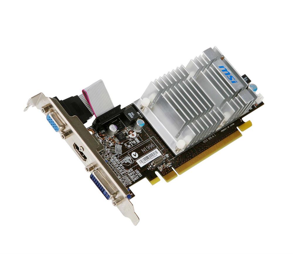 V212-003R MSI Radeon HD5450 1GB DDR3 VGA/DVI/HDMI PCI-Express Video Graphics Card
