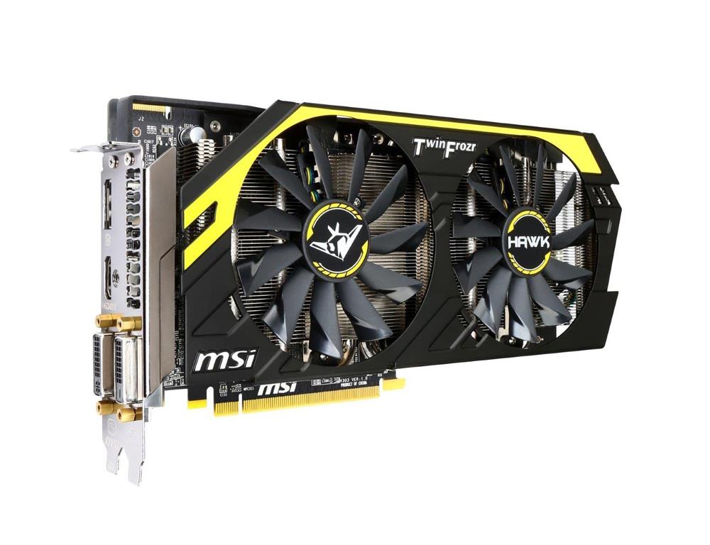 V303-004R MSI Radeon R9 270x Hawk 2GB GDDR5 2xDVI/HDMI/dp PCI Express Video Graphics Card