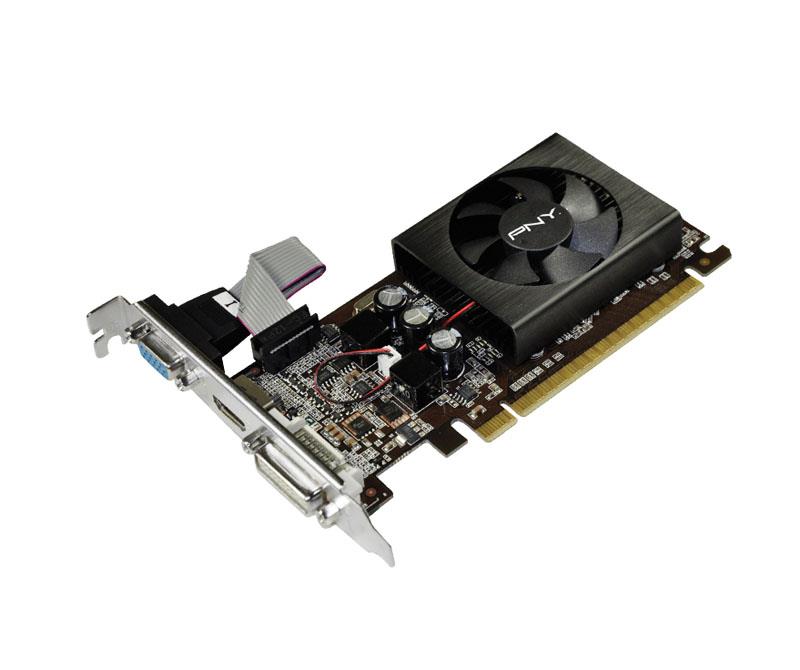 VCGG2101D3XPB_BIN1 PNY GeForce 210 1GB 64-Bit DDR3 PCI Express 2.0 x16 HDCP Ready/ HDMI/ D-Sub/ DVI Low Profile Video Graphics Card