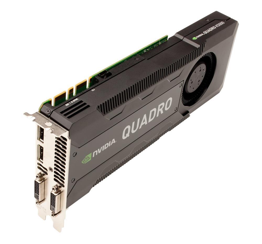 VCQK5000-PB_BIN1 PNY Nvidia Quadro K5000 4GB GDDR5 256-Bit PCI Express 2.0 x16 Dual DVI/ Dual DisplayPort Workstation Video Graphics Card