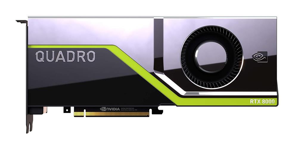VCQRTX8000-BSP PNY Nvidia Quadro RTX 8000 48GB GDDR6 Dual DisplayPort PCI-Express 3.0 x16 Video Graphics Card